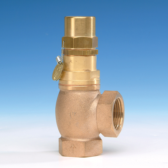 Bronzen overstort/overdruk ventiel  |  KP-2051